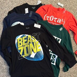 5 long sleeve shirts size 7/8